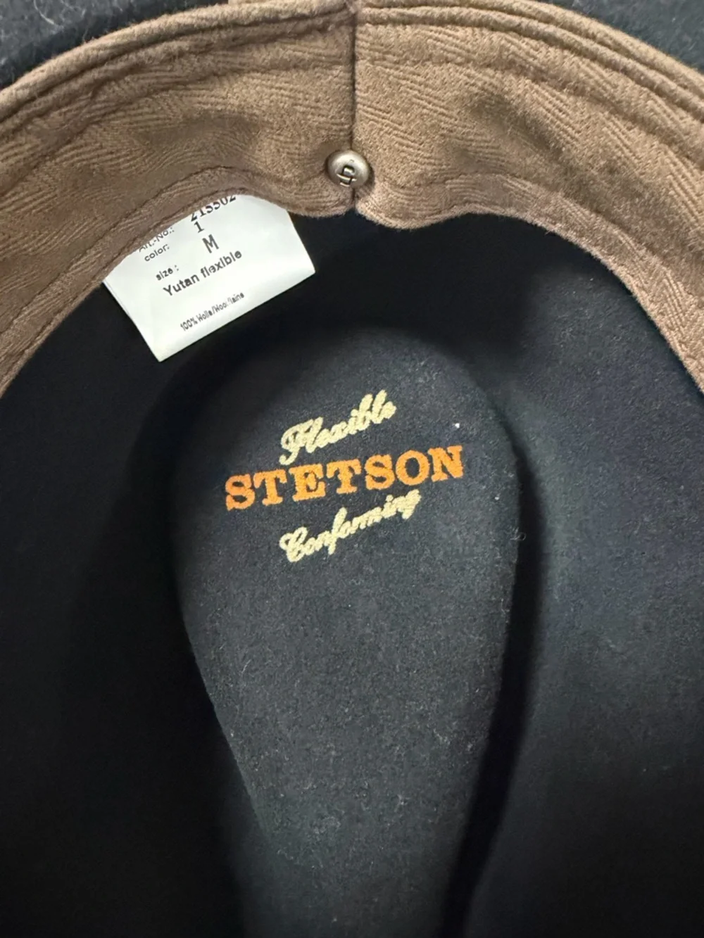 Vintage Stetson Black Wool Hat - Picture 6 of 6